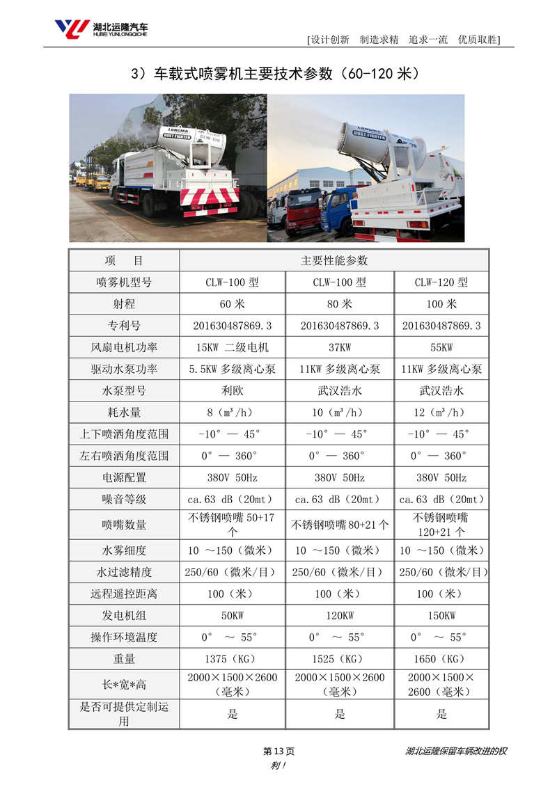 重汽后双桥19吨抑尘车圆罐50-120米雾炮车(图7)