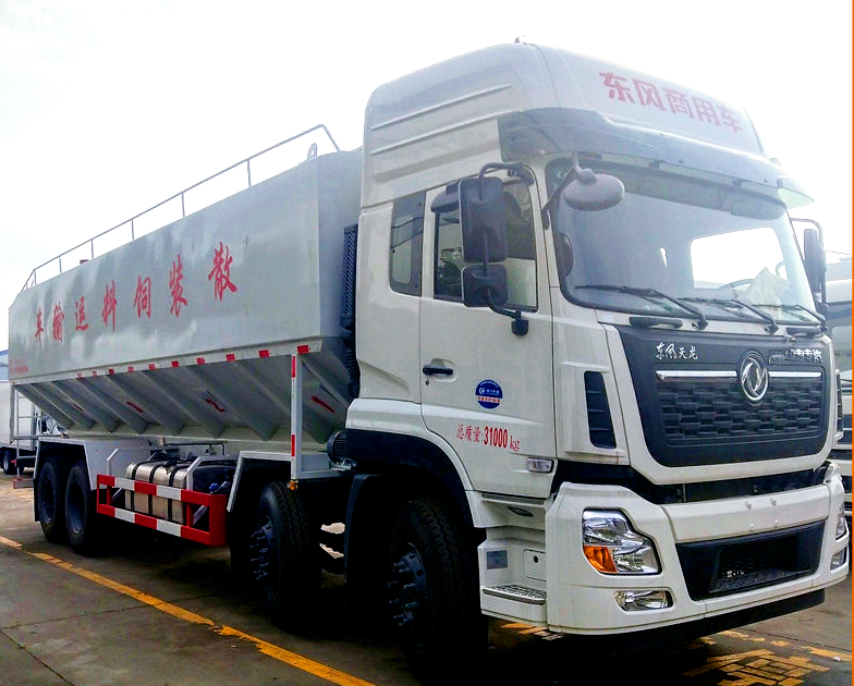 东风天龙前四后八饲料车